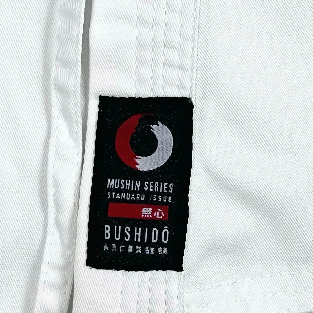 Bushido Kids 00/120 White Karate Gi Uniform Yellow Belt Martial Arts Taekwondo